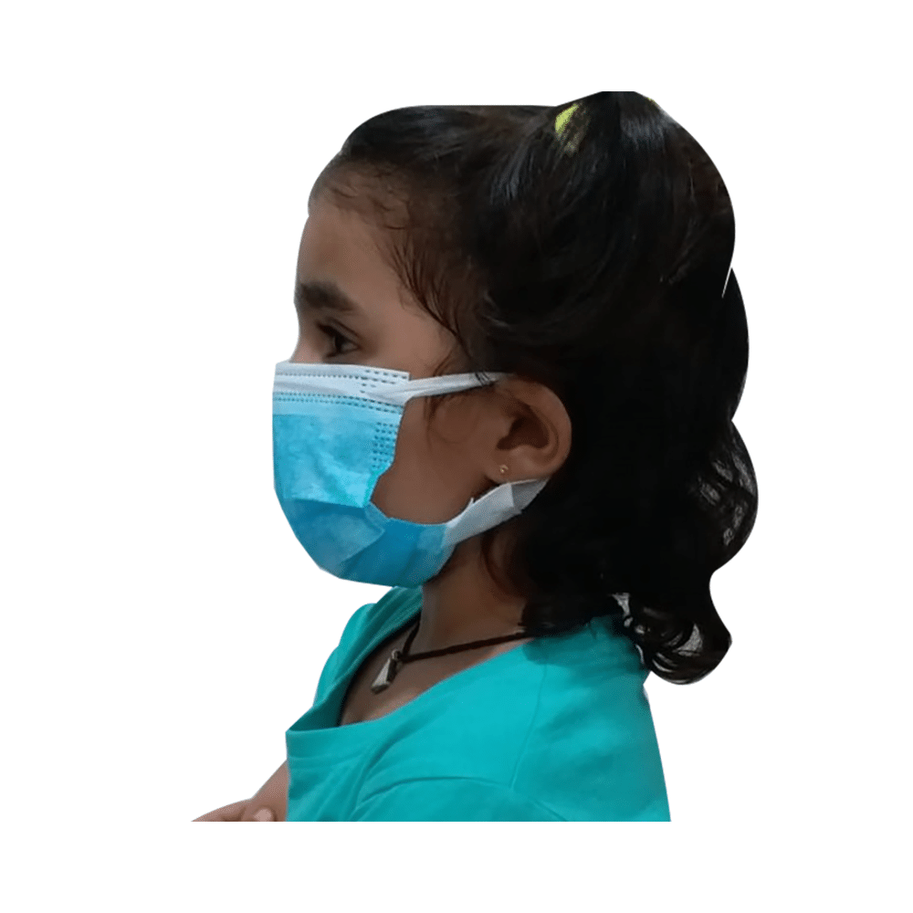 Fine Morning Pharma Kids Safe X Disposable 3 Ply Surgical Face Mask for Children with Nose Pin & Soft Ear Loops - Image 6