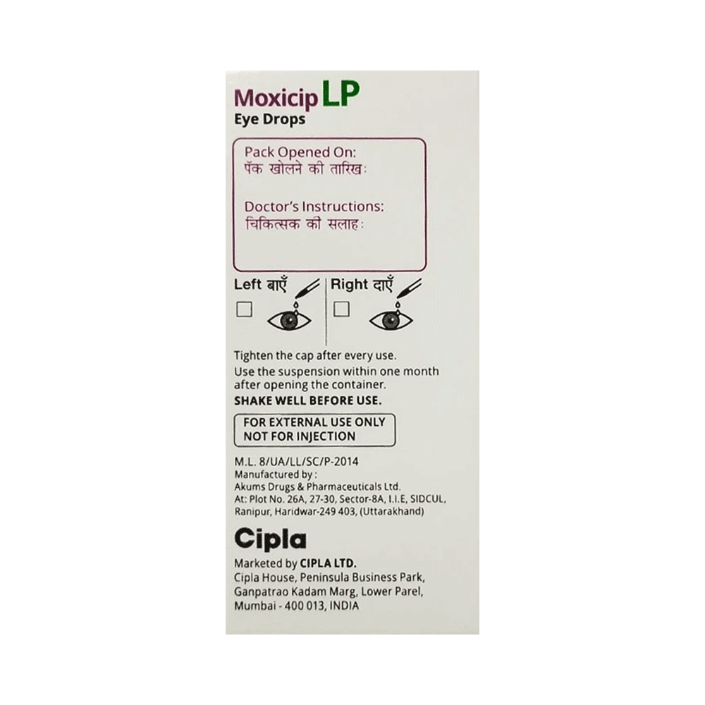 Moxicip LP Eye Drop - Image 3