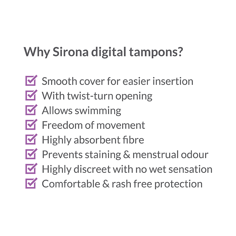 Sirona Now Periods Made Easy Premium Digital Tampons Regular - Image 5