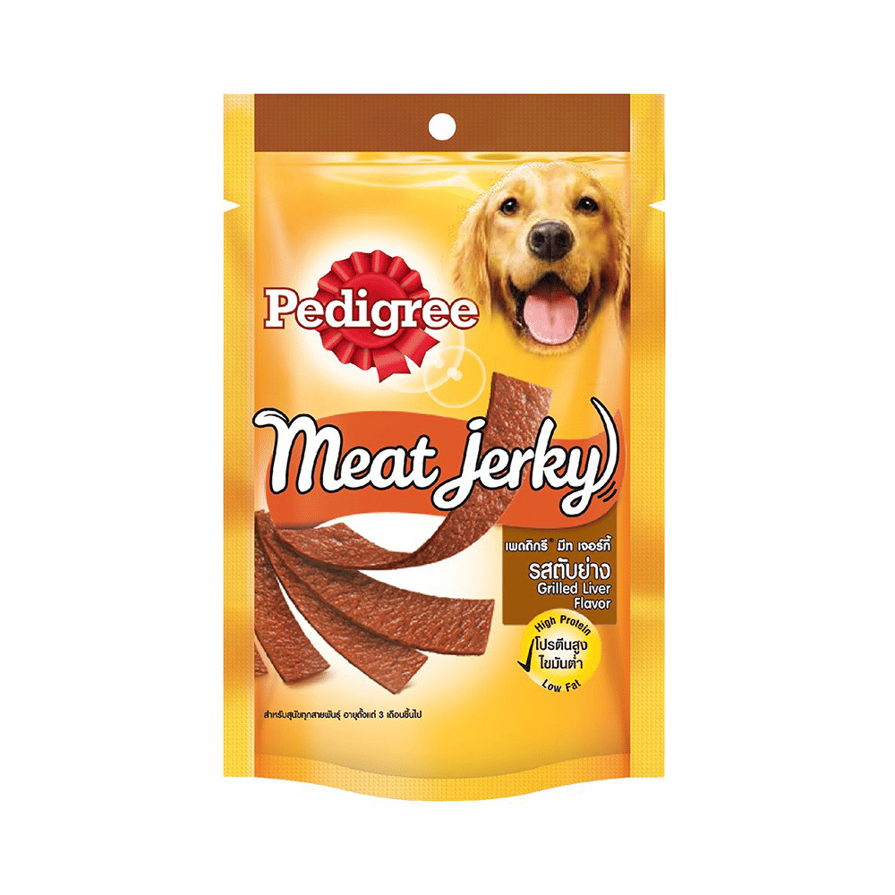Pedigree Meat Jerky Adult Dog Treat Grilled Liver Flavor - Image 1