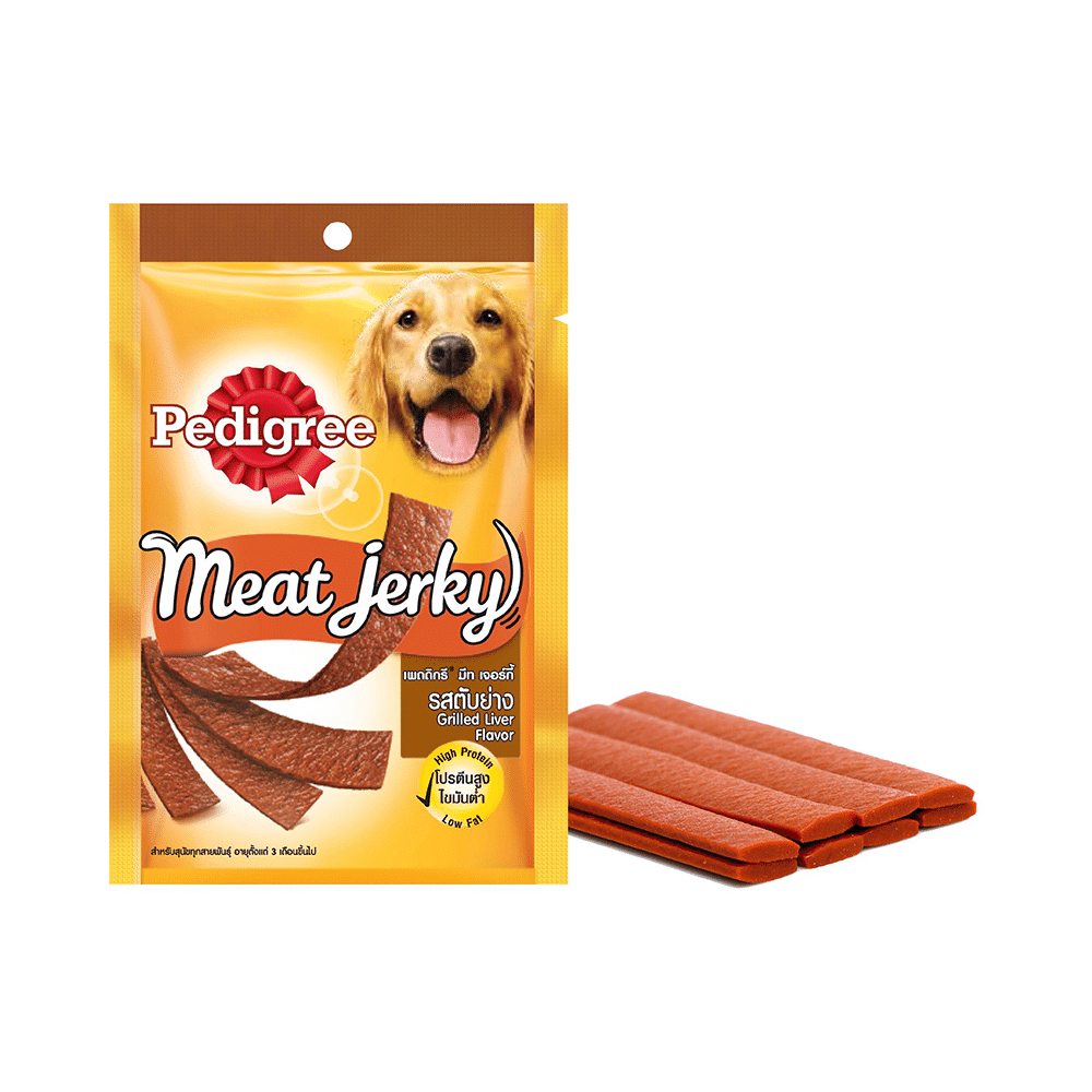 Pedigree Meat Jerky Adult Dog Treat Grilled Liver Flavor - Image 2