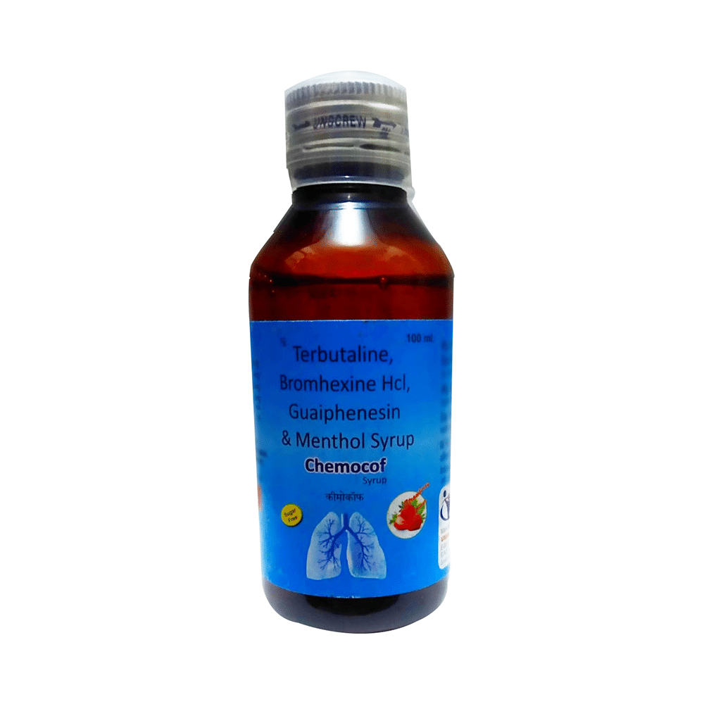 Chemocof Syrup Strawberry Sugar Free - Image 1