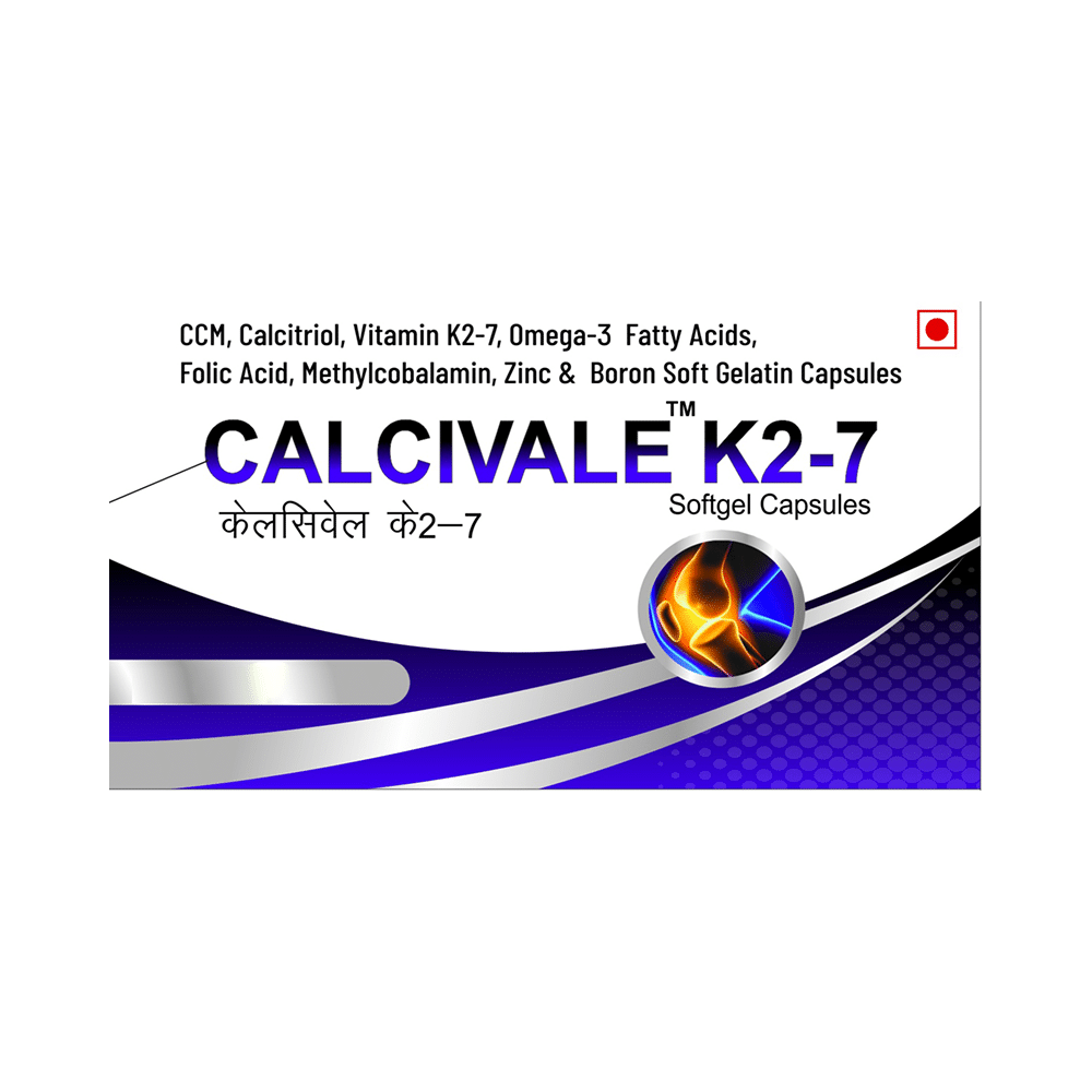 Calcivale K2 7 Softgel Capsule - Image 1