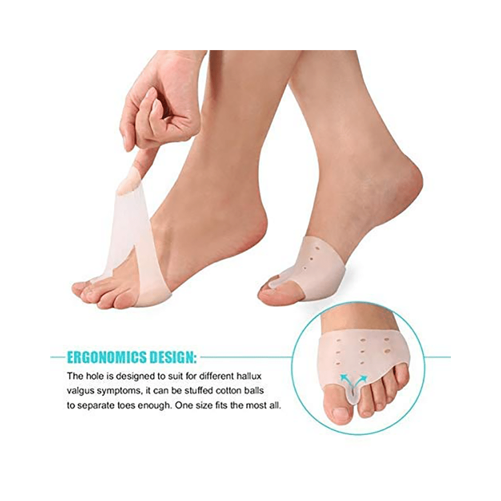 Skudgear Combo Pack of Bunion Corrector Toe Separator & Toes Aligner Foot Pad (1 Pair Each) - Image 4