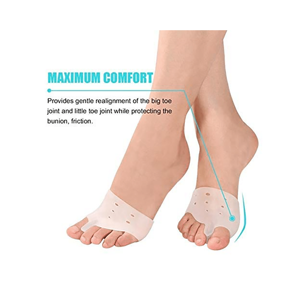 Skudgear Combo Pack of Bunion Corrector Toe Separator & Toes Aligner Foot Pad (1 Pair Each) - Image 5