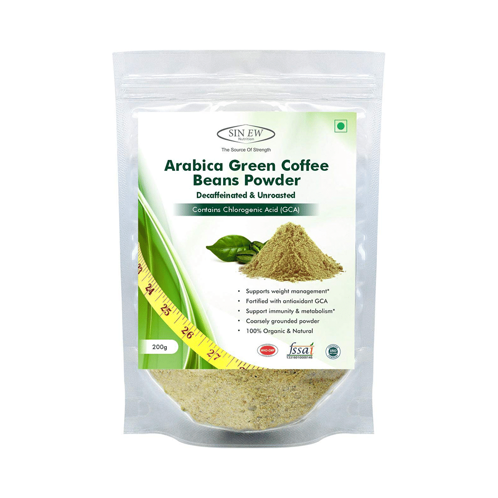 Sinew Nutrition Arabica Green Coffee Beans Powder (200gm Each) - Image 1