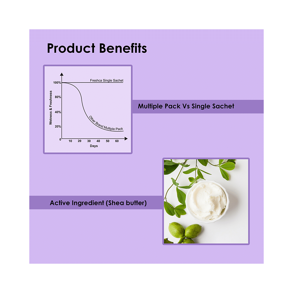 Freshca Orchid Refreshing Wipes - Image 5
