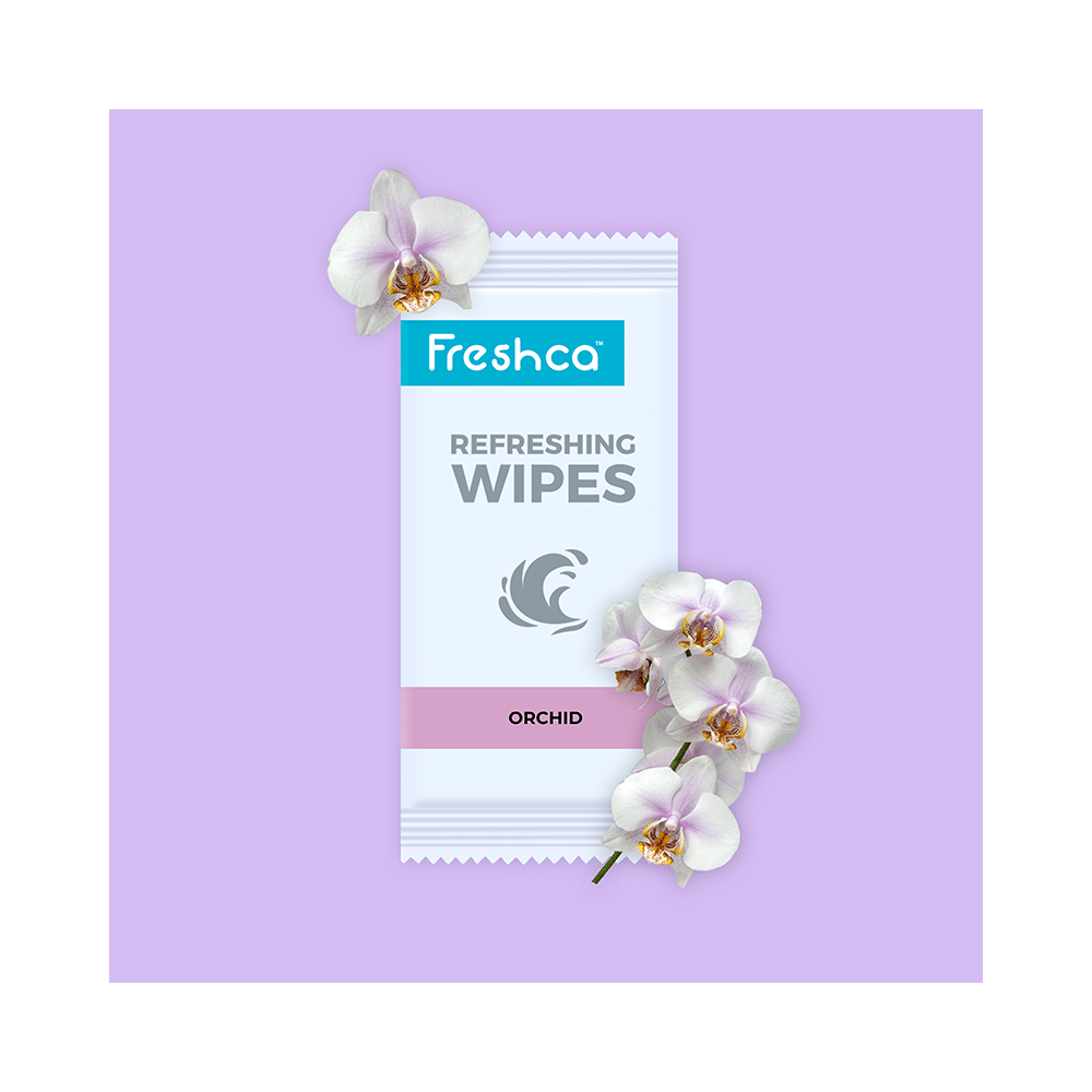 Freshca Orchid Refreshing Wipes - Image 3