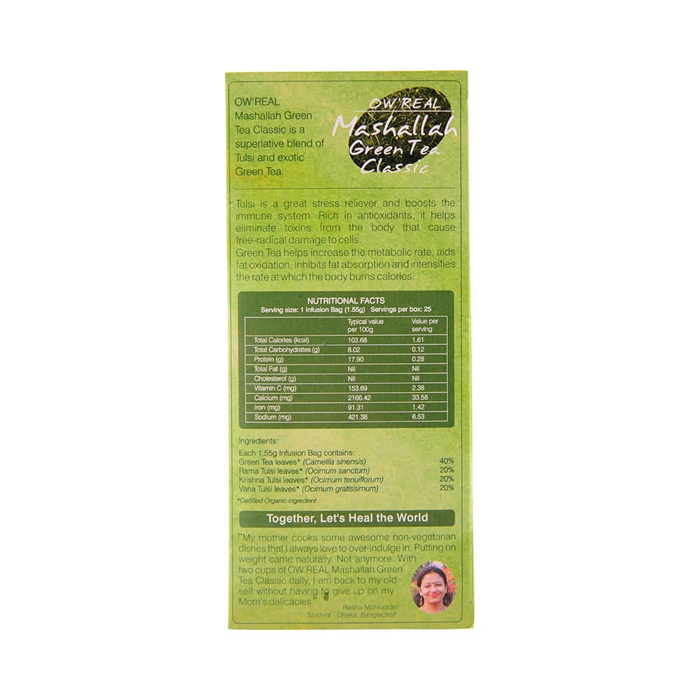 Organic Wellness OW' Real Mashallah Green Tea Classic - Image 2