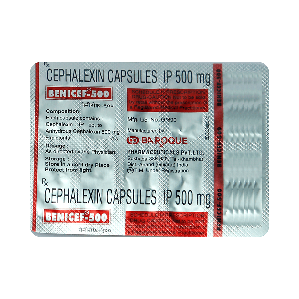 Benicef 500mg Capsule - Image 2