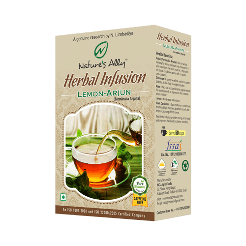 Nature's Ally Lemon-Arjun Herbal Infusion - Image 1