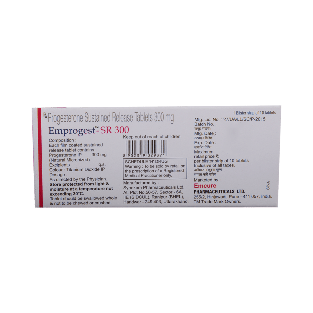 Emprogest -SR 300 Tablet - Image 3