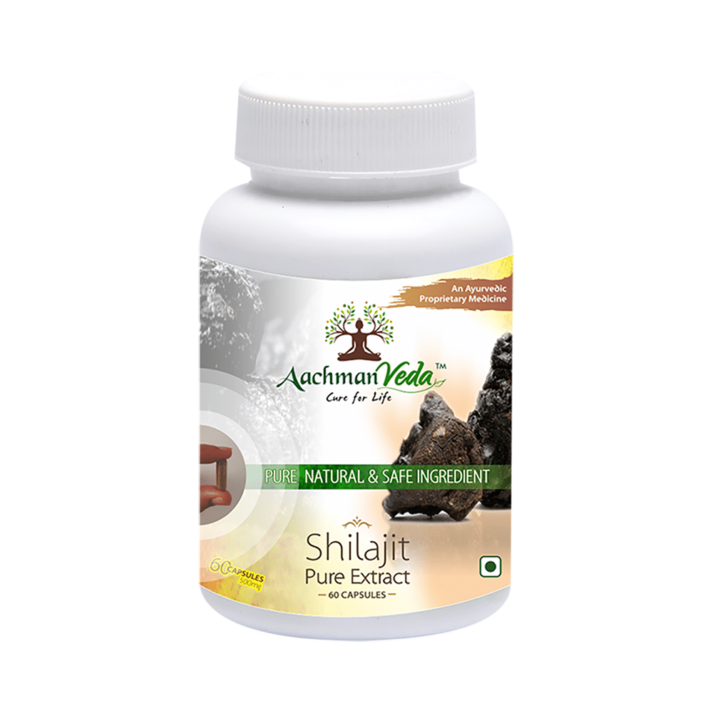 Aachman Veda Shilajit Pure Extract Capsule (60 Each) - Image 4