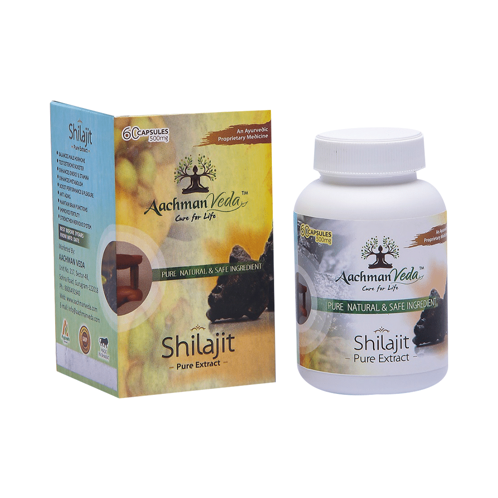 Aachman Veda Shilajit Pure Extract Capsule (60 Each) - Image 5