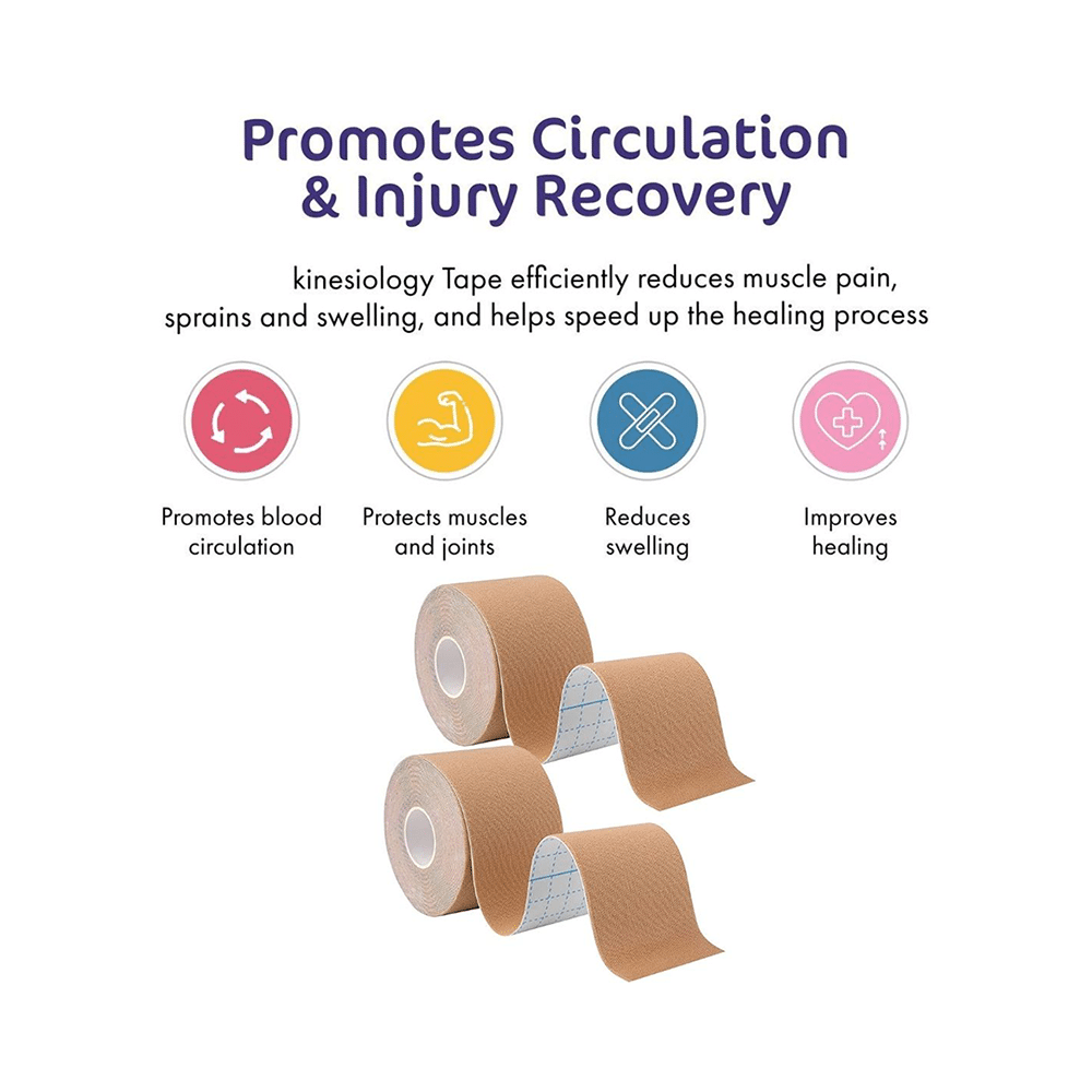Healthtrek Kinesiology Tape for Physiotherapy Brown - Image 7