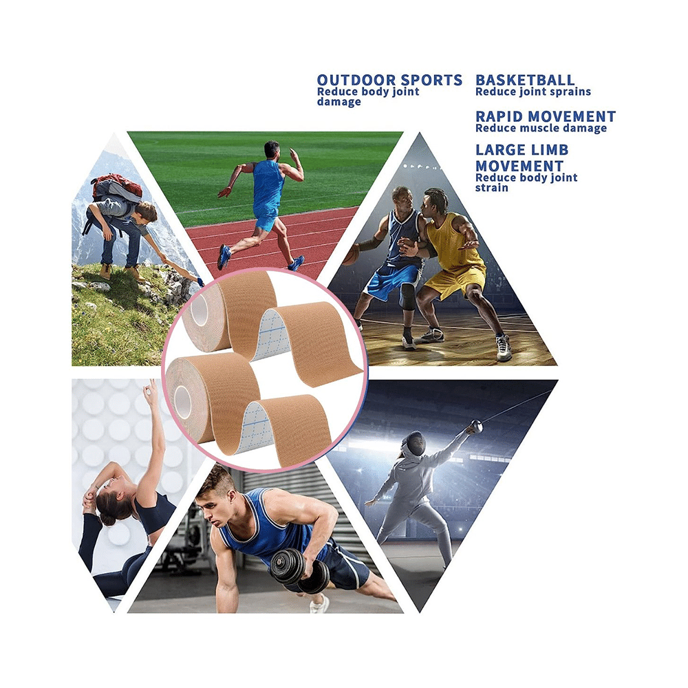 Healthtrek Kinesiology Tape for Physiotherapy Brown - Image 8