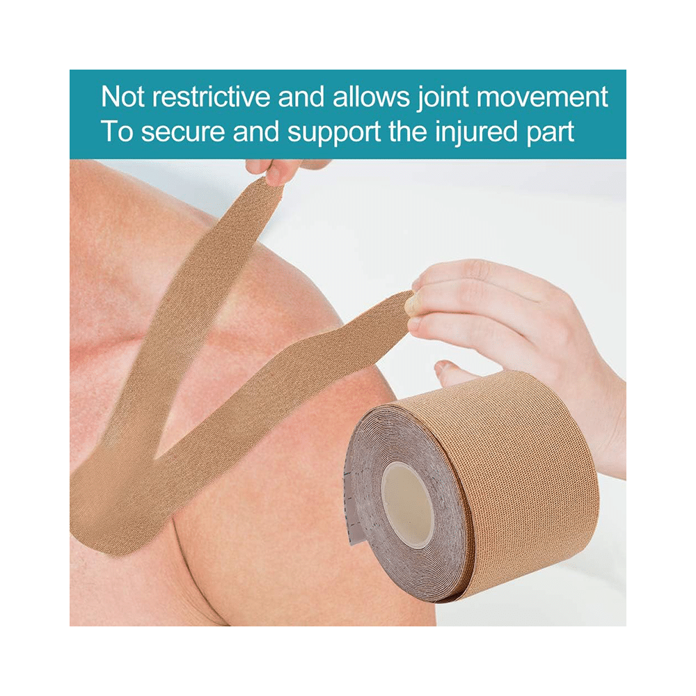 Healthtrek Kinesiology Tape for Physiotherapy Brown - Image 6