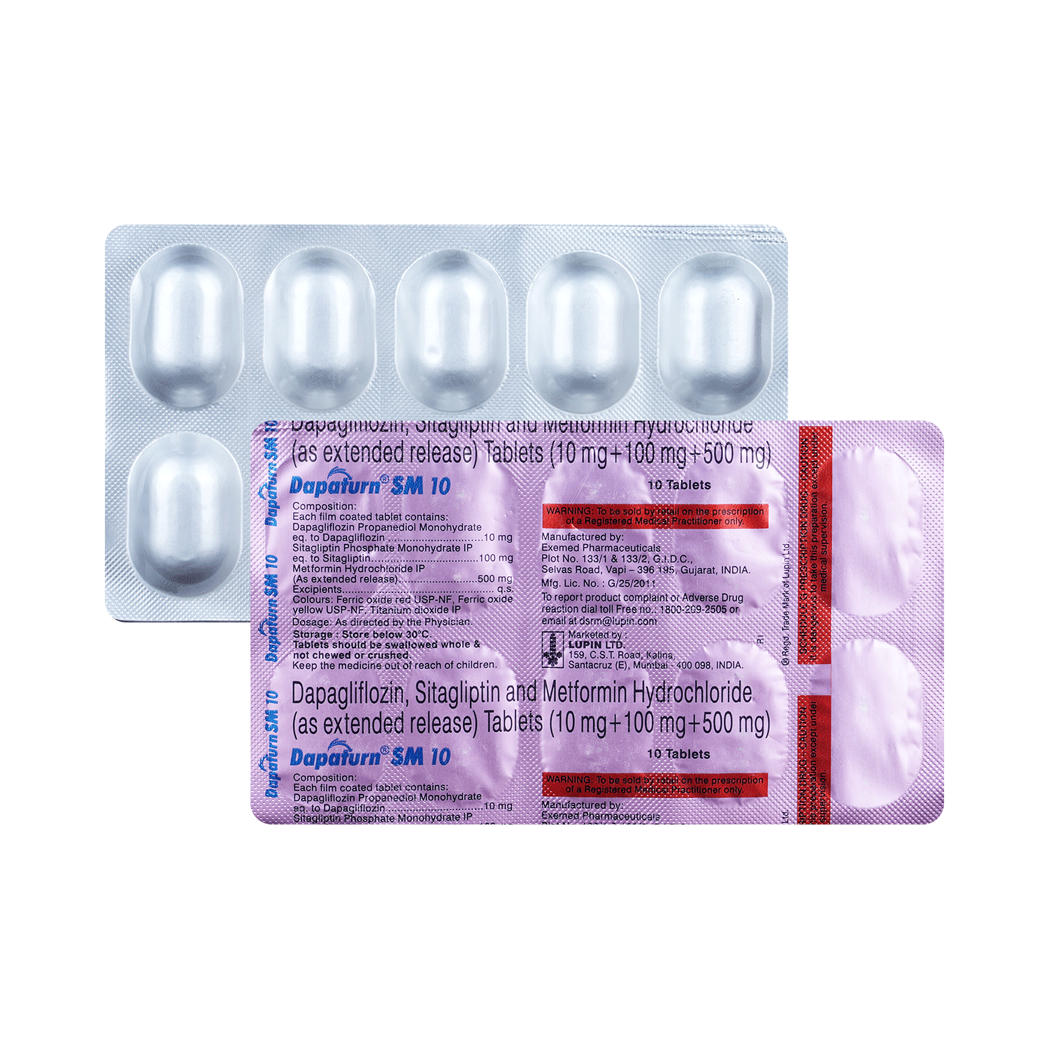 Dapaturn SM 10 Tablet ER