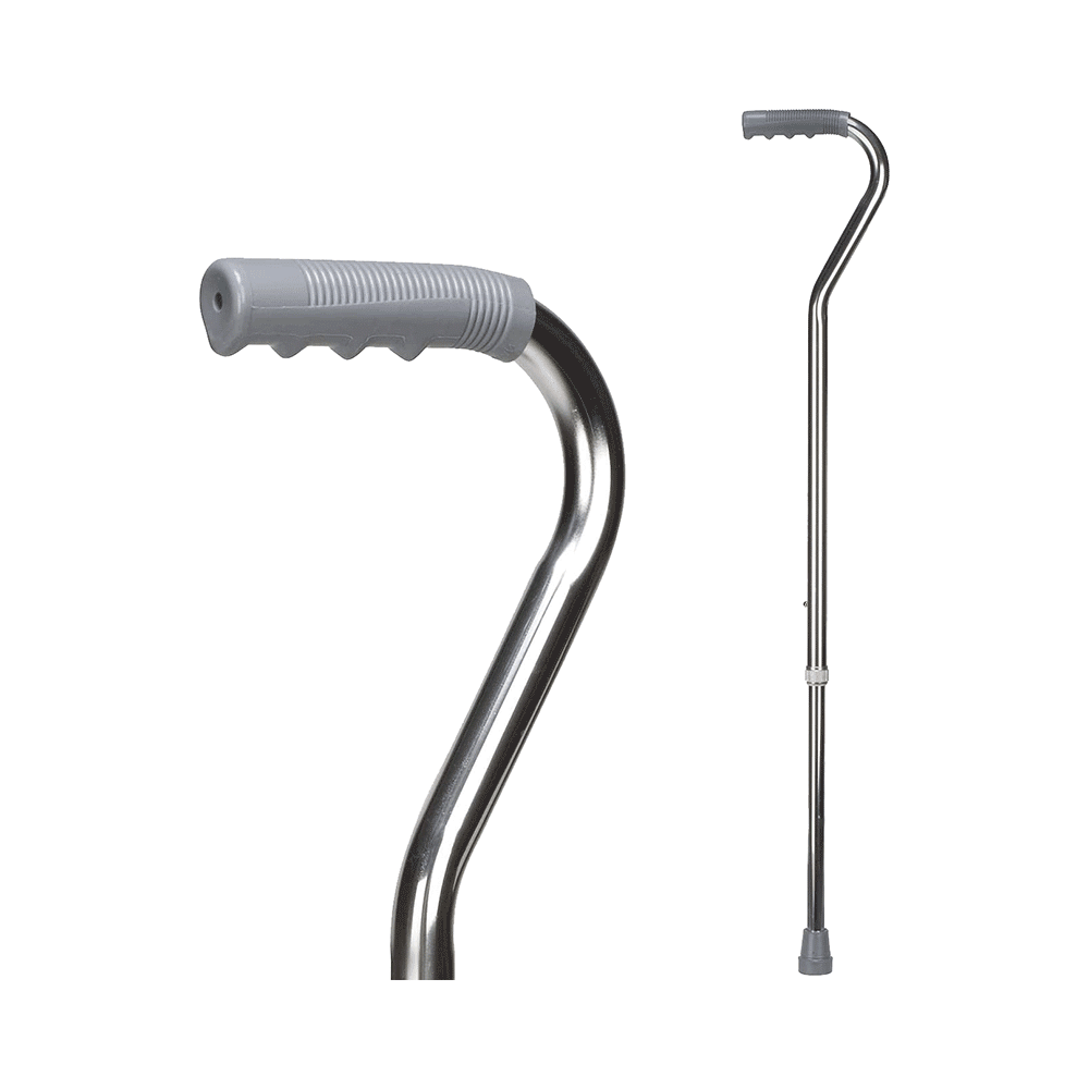 Entros KL928 Adjustable Aluminium Single Leg Walking Stick Silver - Image 1