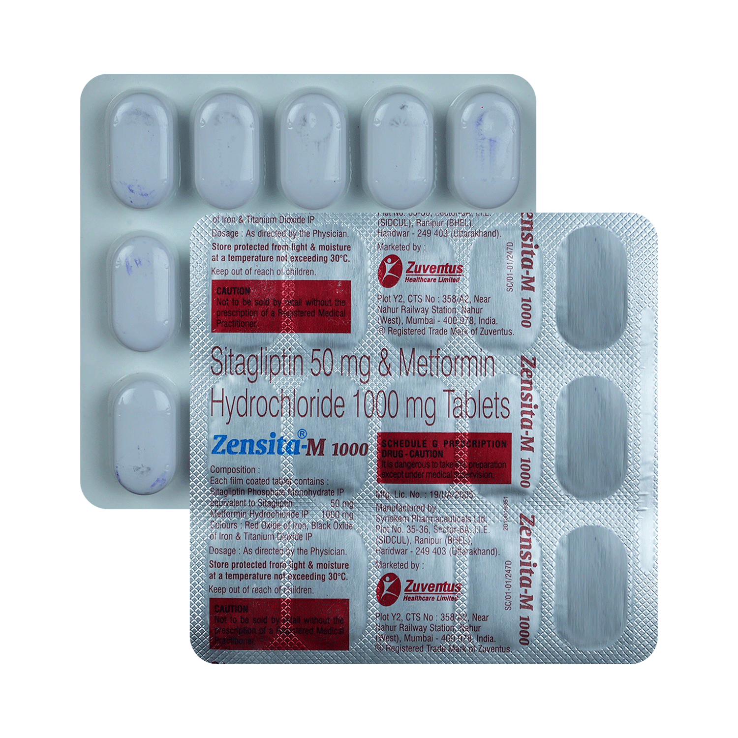 Zensita M 50mg/1000mg Tablet - Image 1