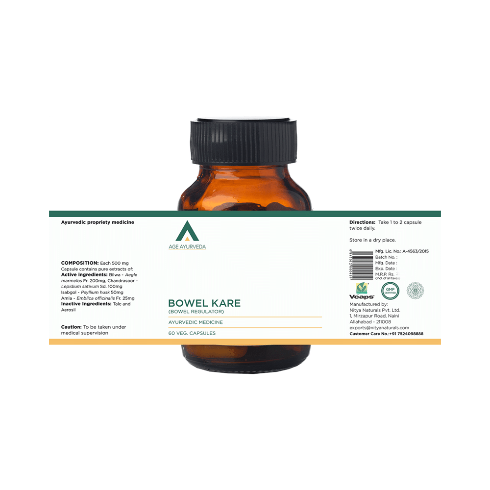 Age Ayurveda Bowel Care Veg Capsule - Image 2