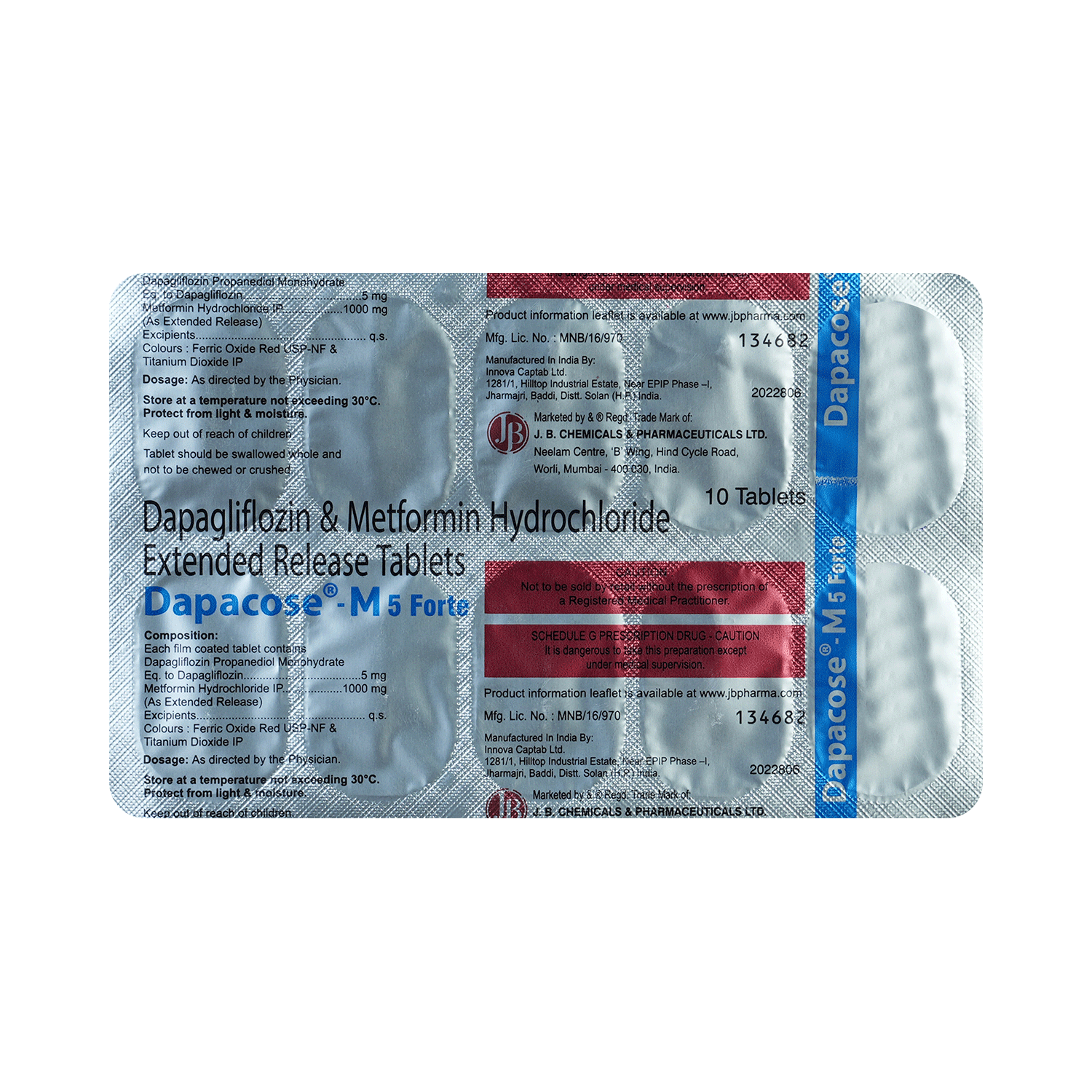 Dapacose-M 5 Forte Tablet ER - Image 5