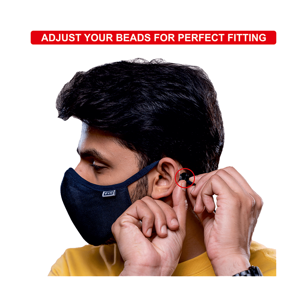 Posi+ve N99 Face Mask Medium Navy Blue - Image 6