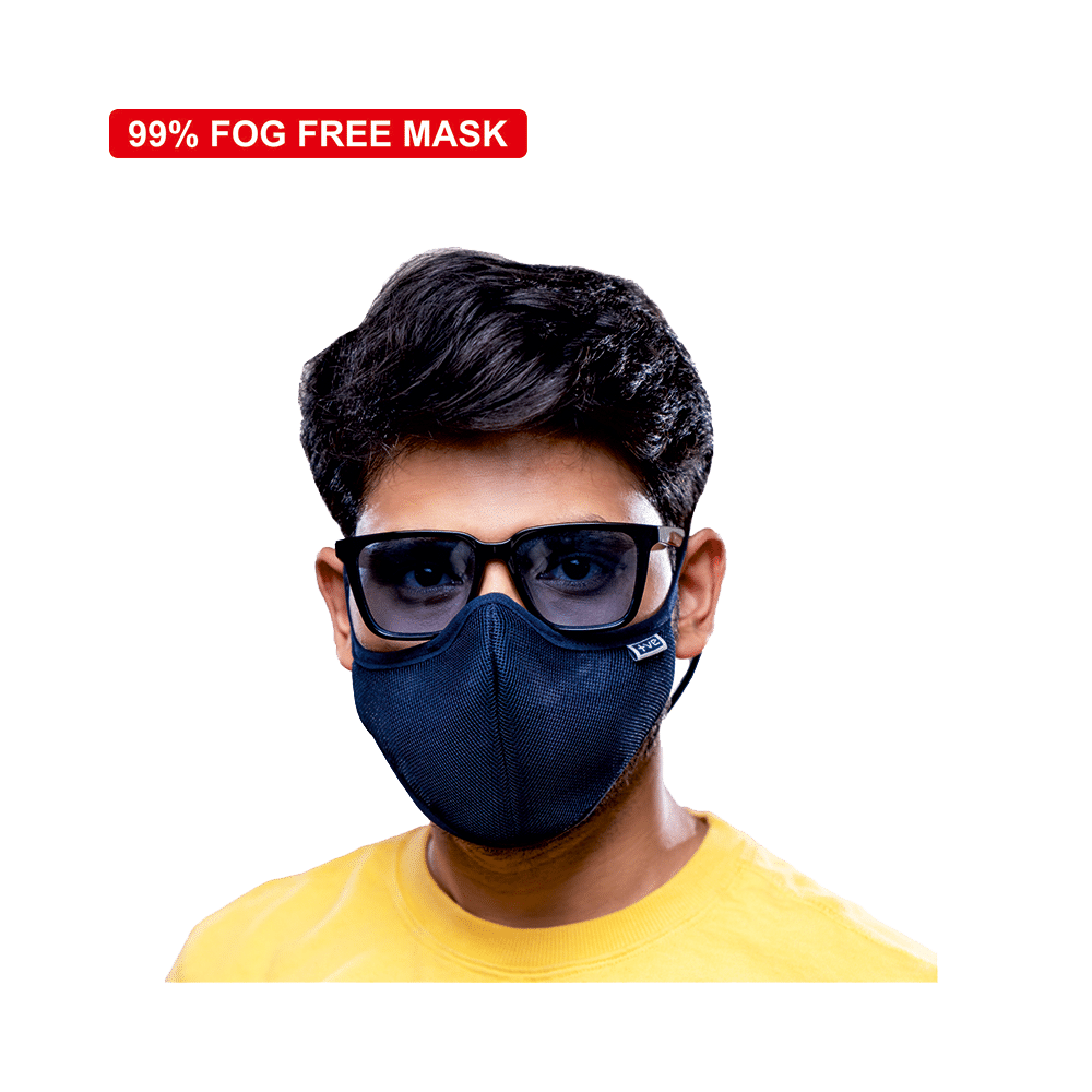 Posi+ve N99 Face Mask Medium Navy Blue - Image 3