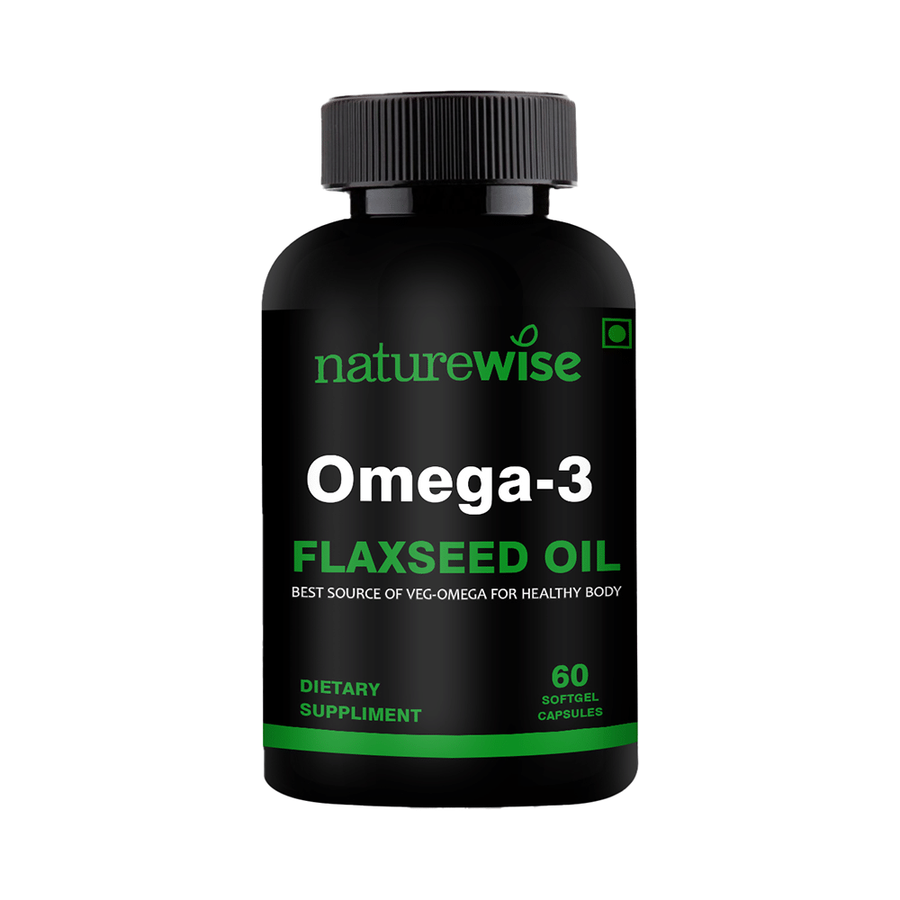 Naturewise Omega 3 Flex Seed Oil Softgel Capsule (60 Each) - Image 1