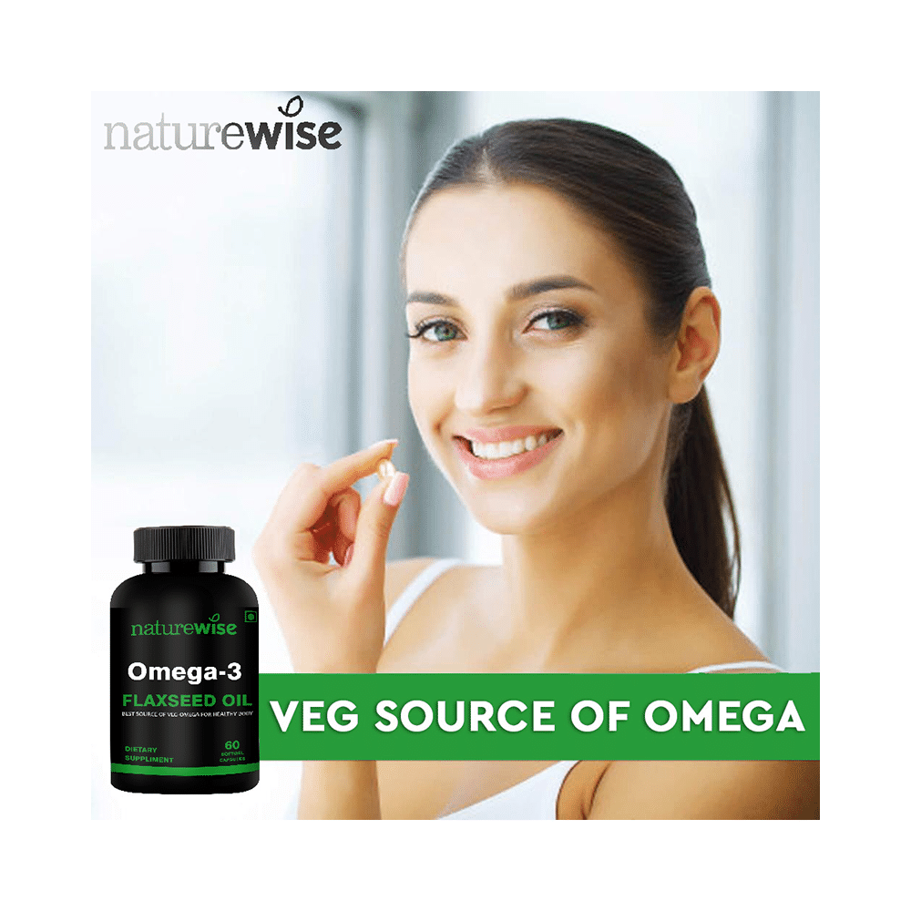 Naturewise Omega 3 Flex Seed Oil Softgel Capsule (60 Each) - Image 5