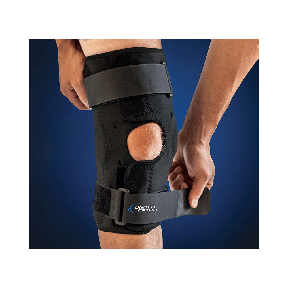 United Ortho Wraparound Hinged Knee Brace Medium - Image 3
