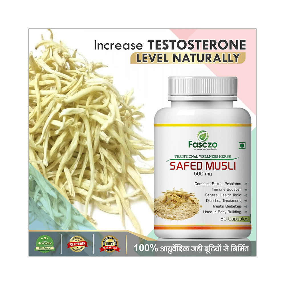 Fasczo Safed Musli 500mg Capsule - Image 5
