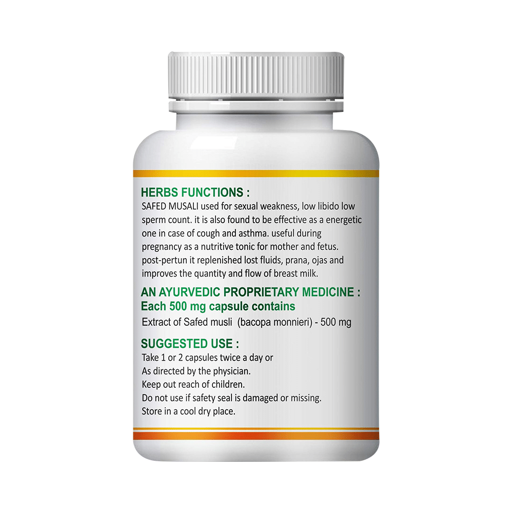 Fasczo Safed Musli 500mg Capsule - Image 3