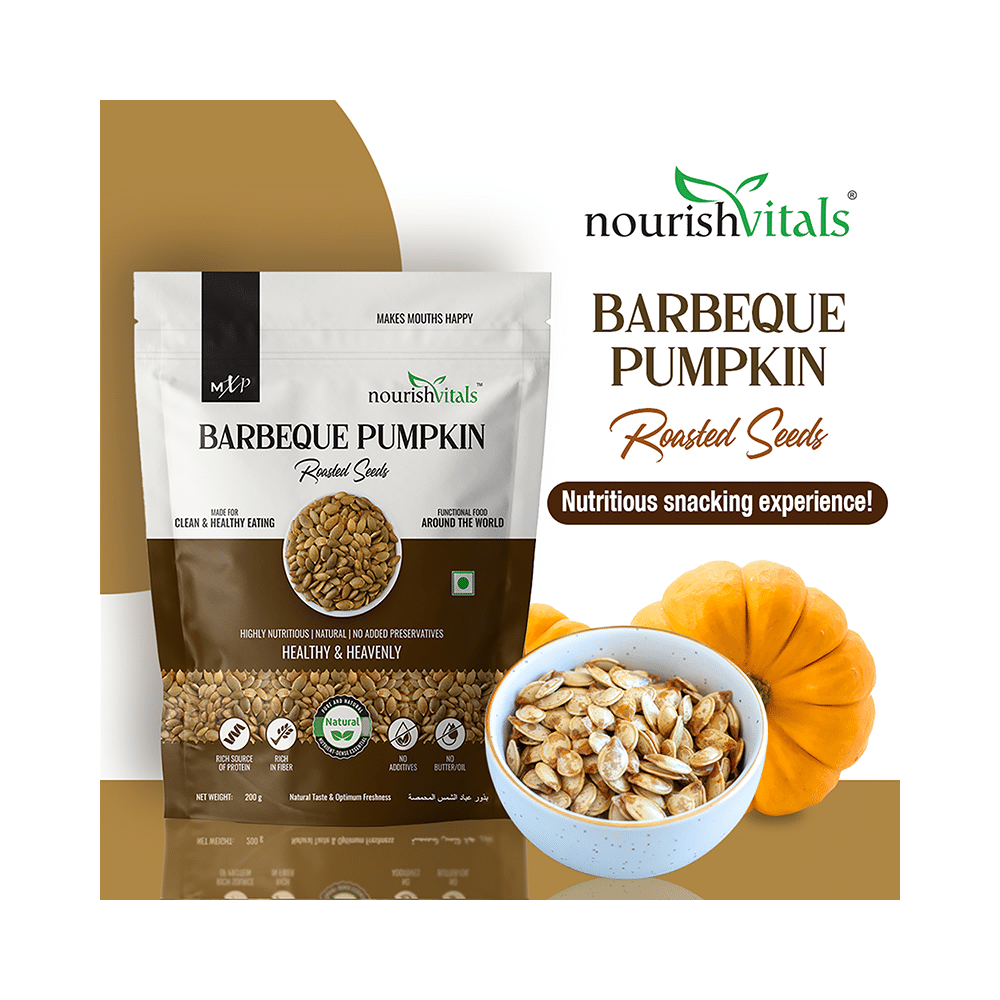 NourishVitals Barbeque Pumpkin Roasted Seeds (200gm Each) - Image 3