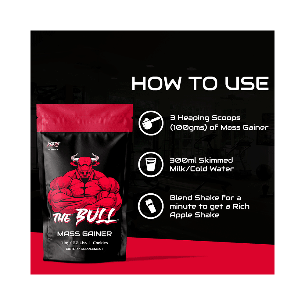Kobra Labs The Bull The Bull Mass Gainer Powder Cookies - Image 4