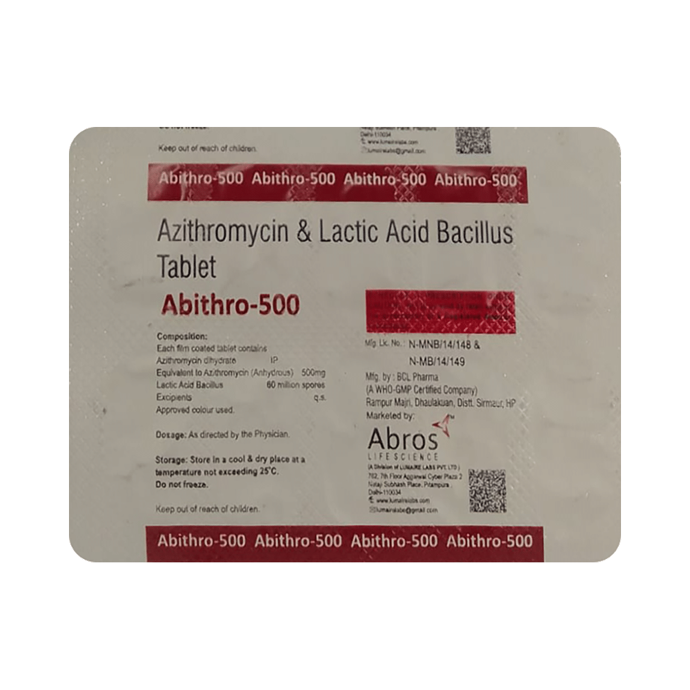 Abithro 500 Tablet - Image 3