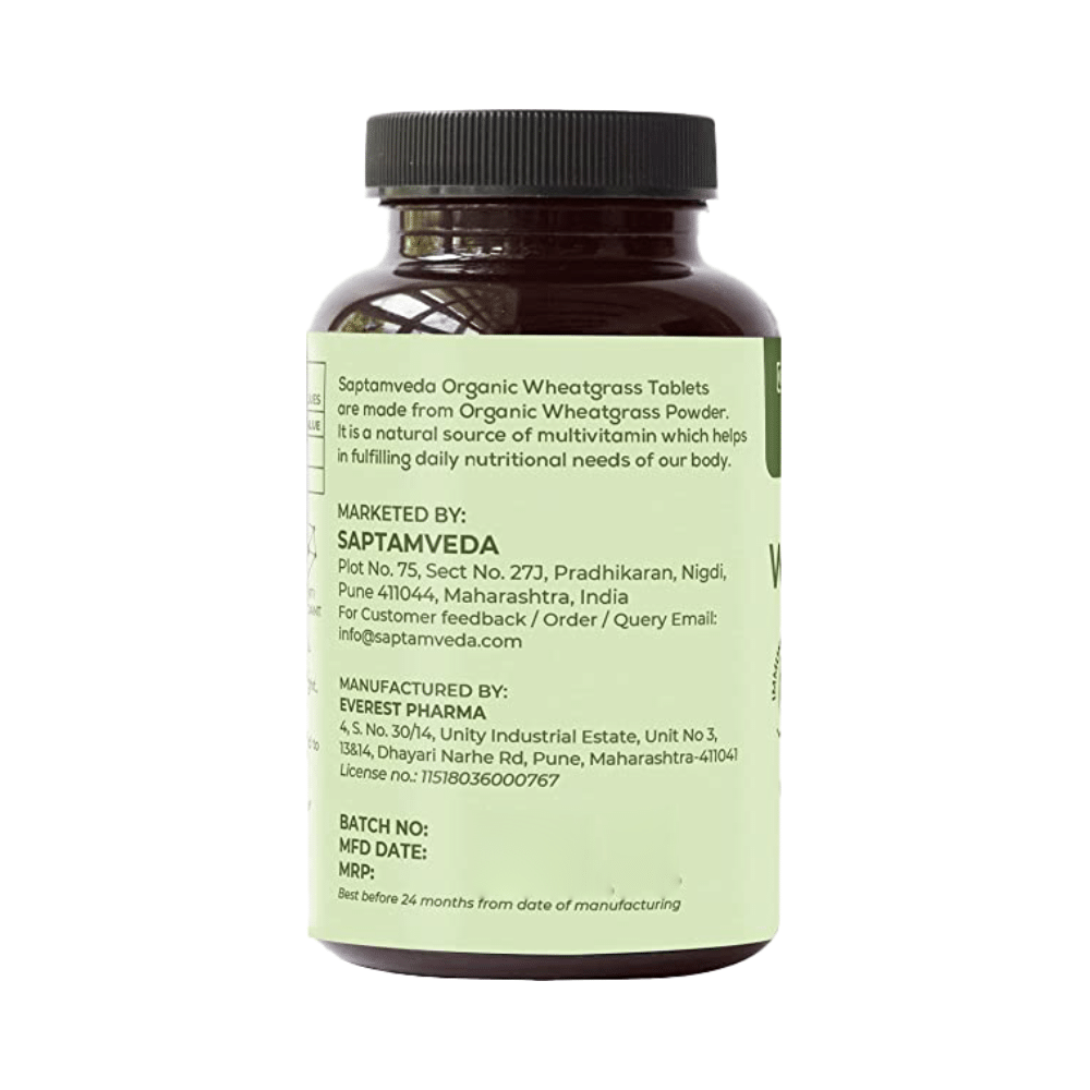 Saptamveda Organic Wheatgrass Tablet - Image 2