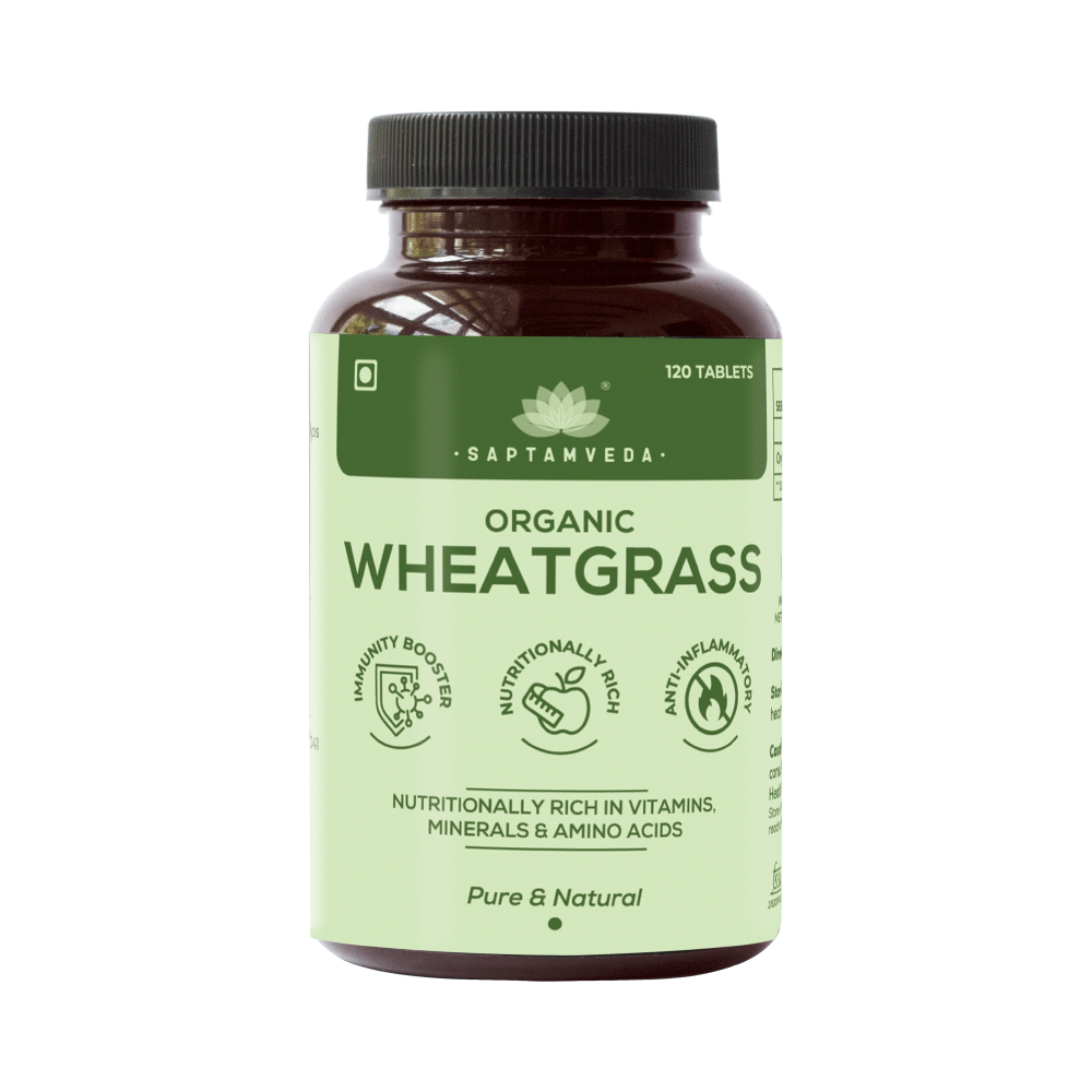 Saptamveda Organic Wheatgrass Tablet - Image 1