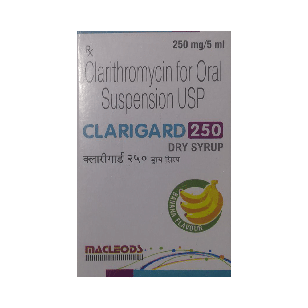 Clarigard 250mg Dry Syrup Banana - Image 1