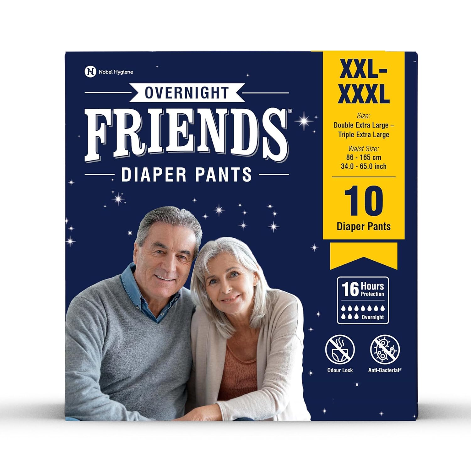 Friends Overnight Adult Unisex Diaper Pants | Size XXL-XXXL (10 diapers) - Image 1
