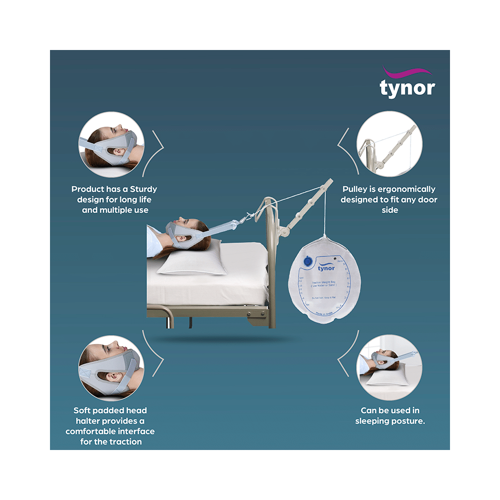 Tynor G-26 Cervical Traction Kit with Weight Bag (Sleeping) Universal - Image 3