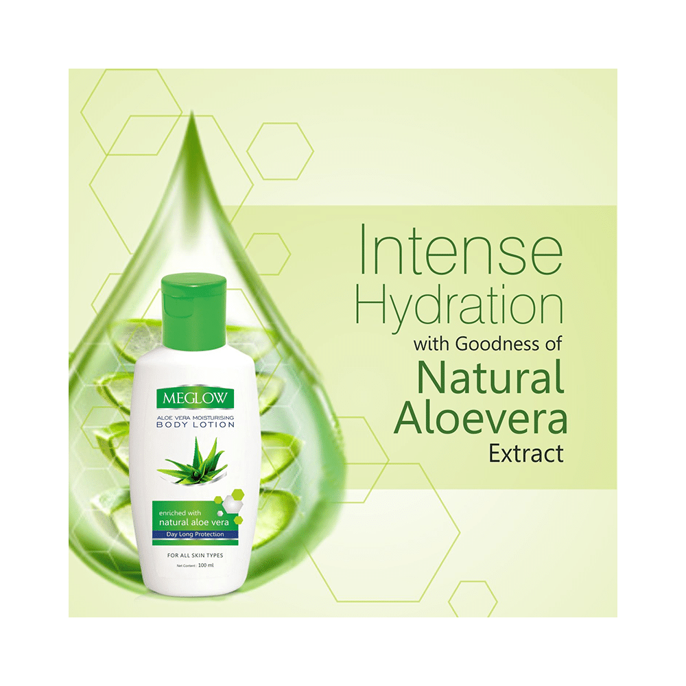 Meglow Moisturising Body Lotion Aloe vera - Image 4