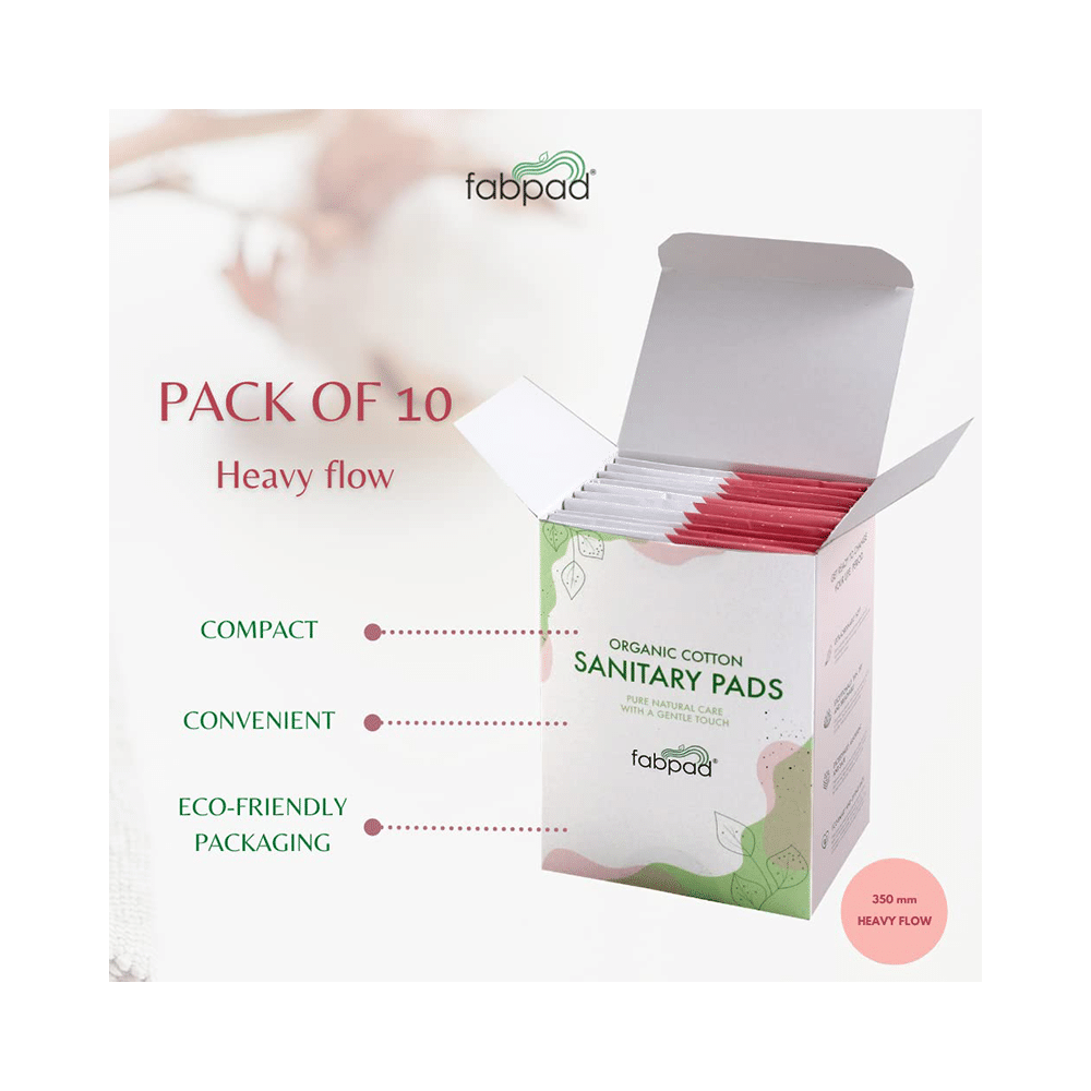 Fabpad Organic Cotton Sanitary Heavy Flow - Image 3