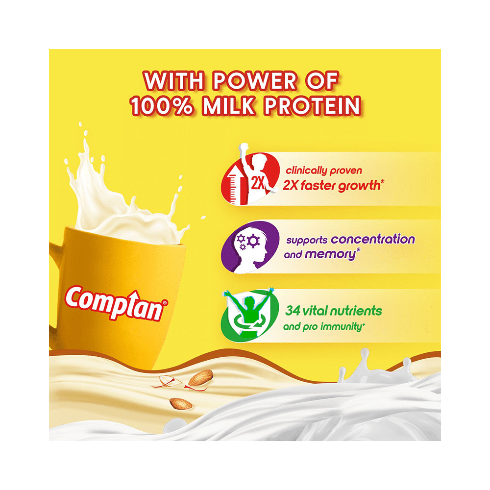 Complan Nutrition Drink Powder for Children | Nutrition Drink for Kids with Protein & 34 Vital Nutrients | Kesar Badam - Image 4