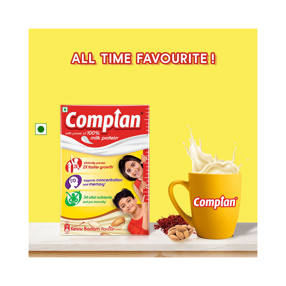 Complan Nutrition Drink Powder for Children | Nutrition Drink for Kids with Protein & 34 Vital Nutrients | Kesar Badam - Image 7