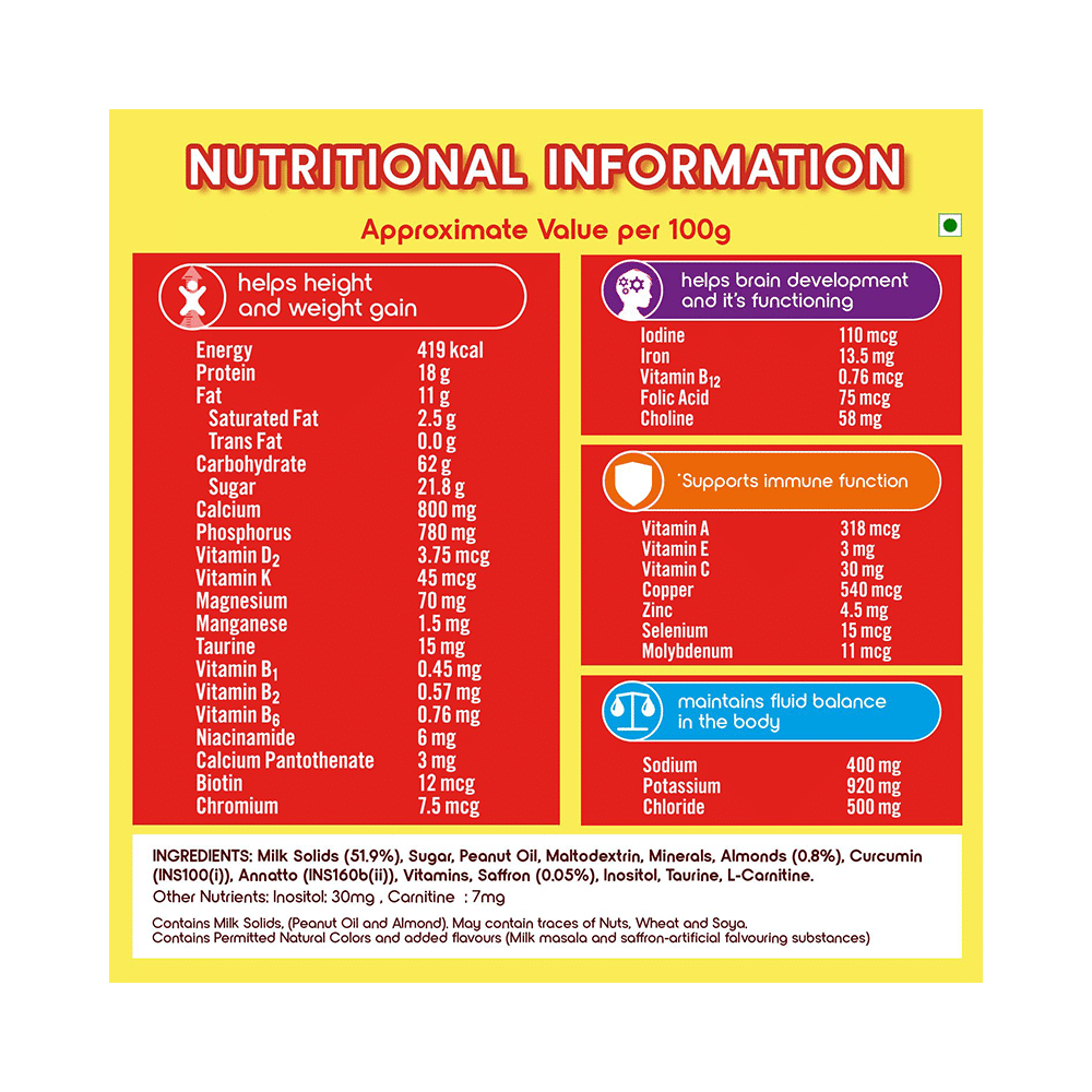 Complan Nutrition Drink Powder for Children | Nutrition Drink for Kids with Protein & 34 Vital Nutrients | Kesar Badam - Image 5
