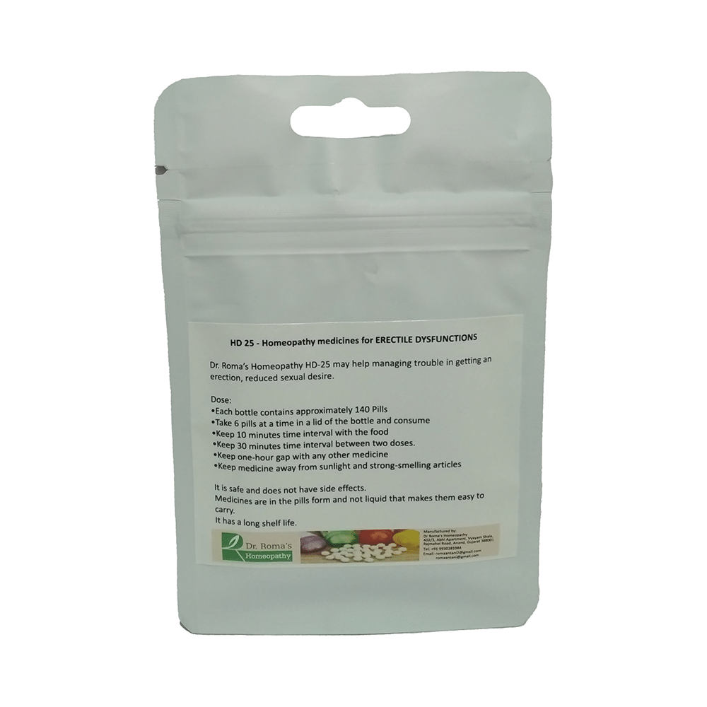 Dr. Romas Homeopathy HD-25 Erectile Dysfunctions, 2 Bottles of 2 Dram - Image 2