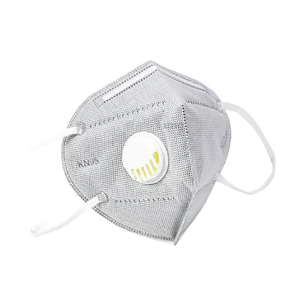V-Cure KN95 Mask with Valve Grey
