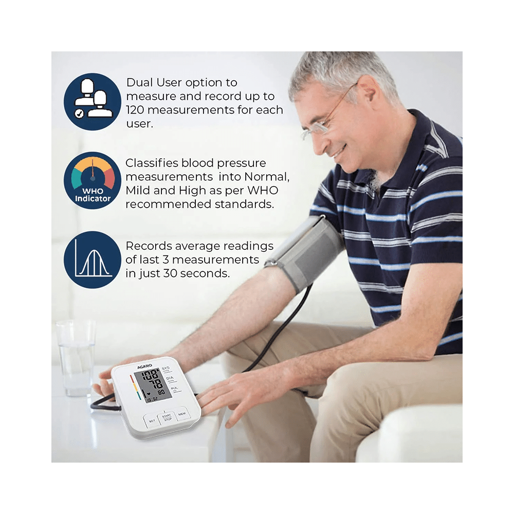 Agaro Bp 601 Automatic Digital Blood Pressure Monitor - Image 5
