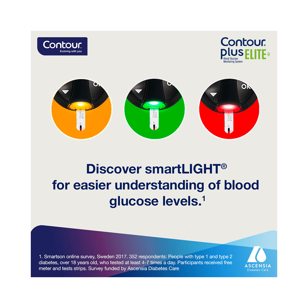 Contour Plus Elite Blood Glucose Monitoring System Glucometer with Contour Plus Blood Glucose Test Strips Free | Diabetes Monitoring Devices | Blood Glucose Monitors - Image 6